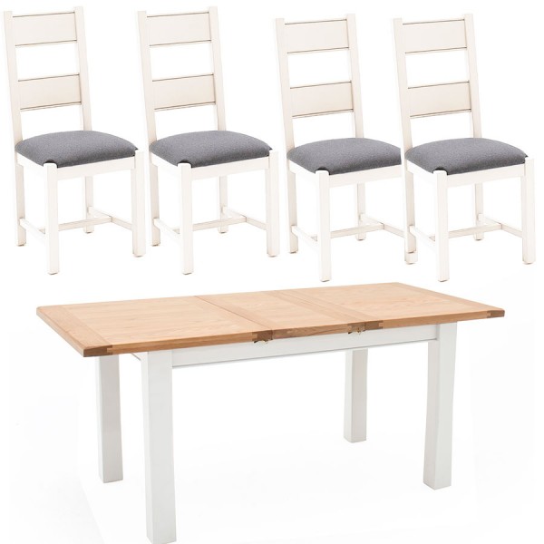 Remy 1.4m Table & 4 Chair Set
